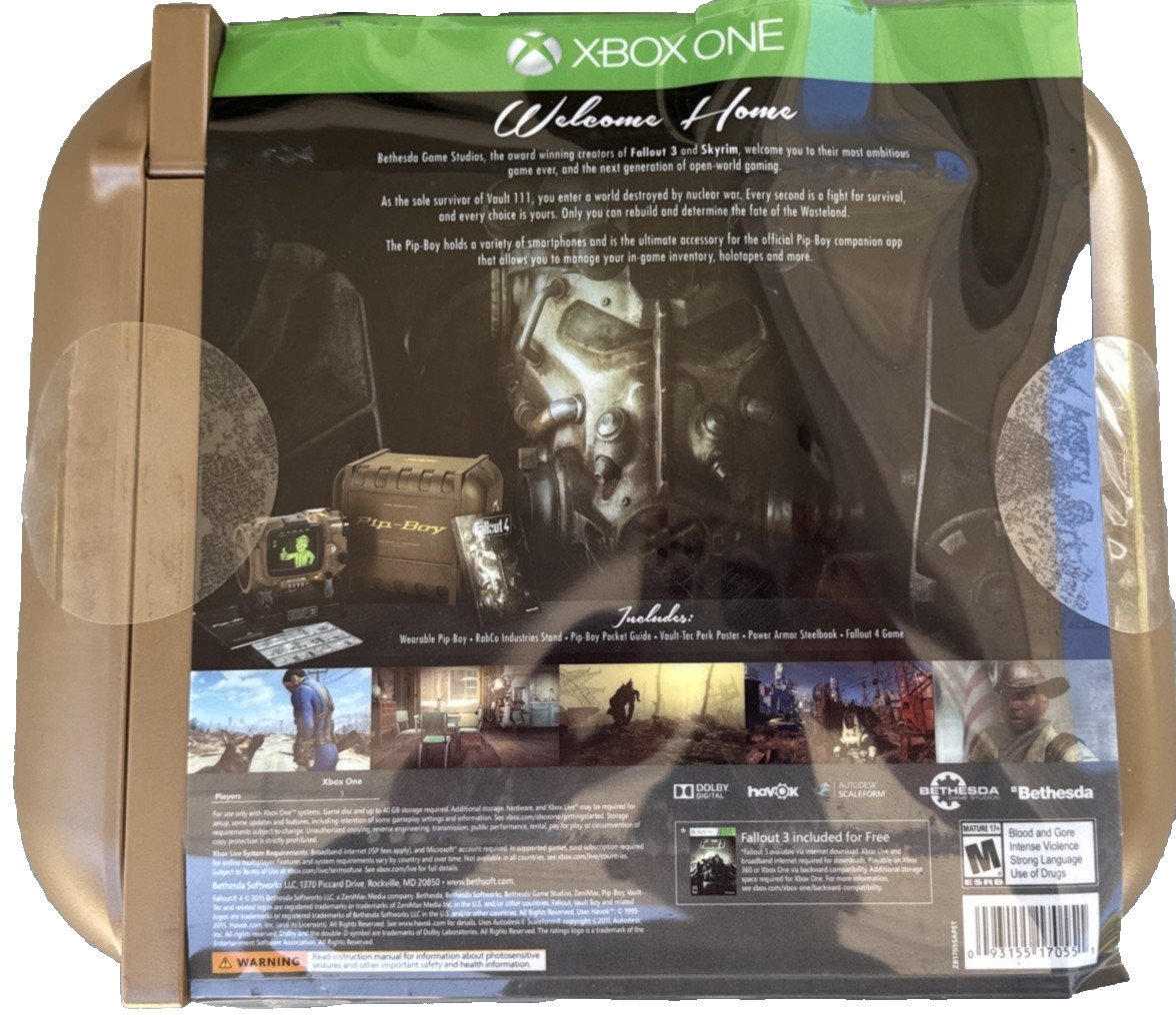 BRAND NEW: 2015 Fallout 4 Pip-Boy Edition (Xbox One, 2015) – Collector’s Edition