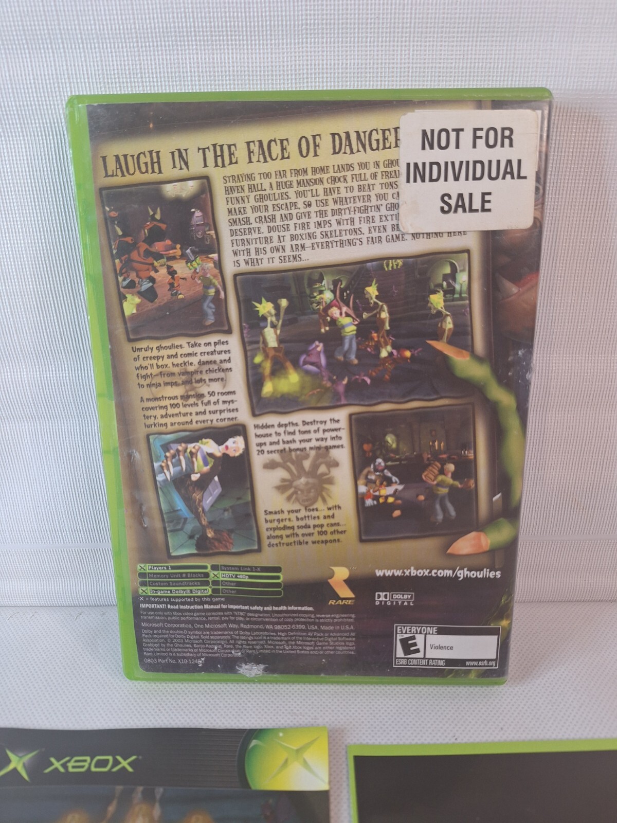 Grabbed by the Ghoulies (Microsoft Xbox, 2003) C.I.B Nice Shape!