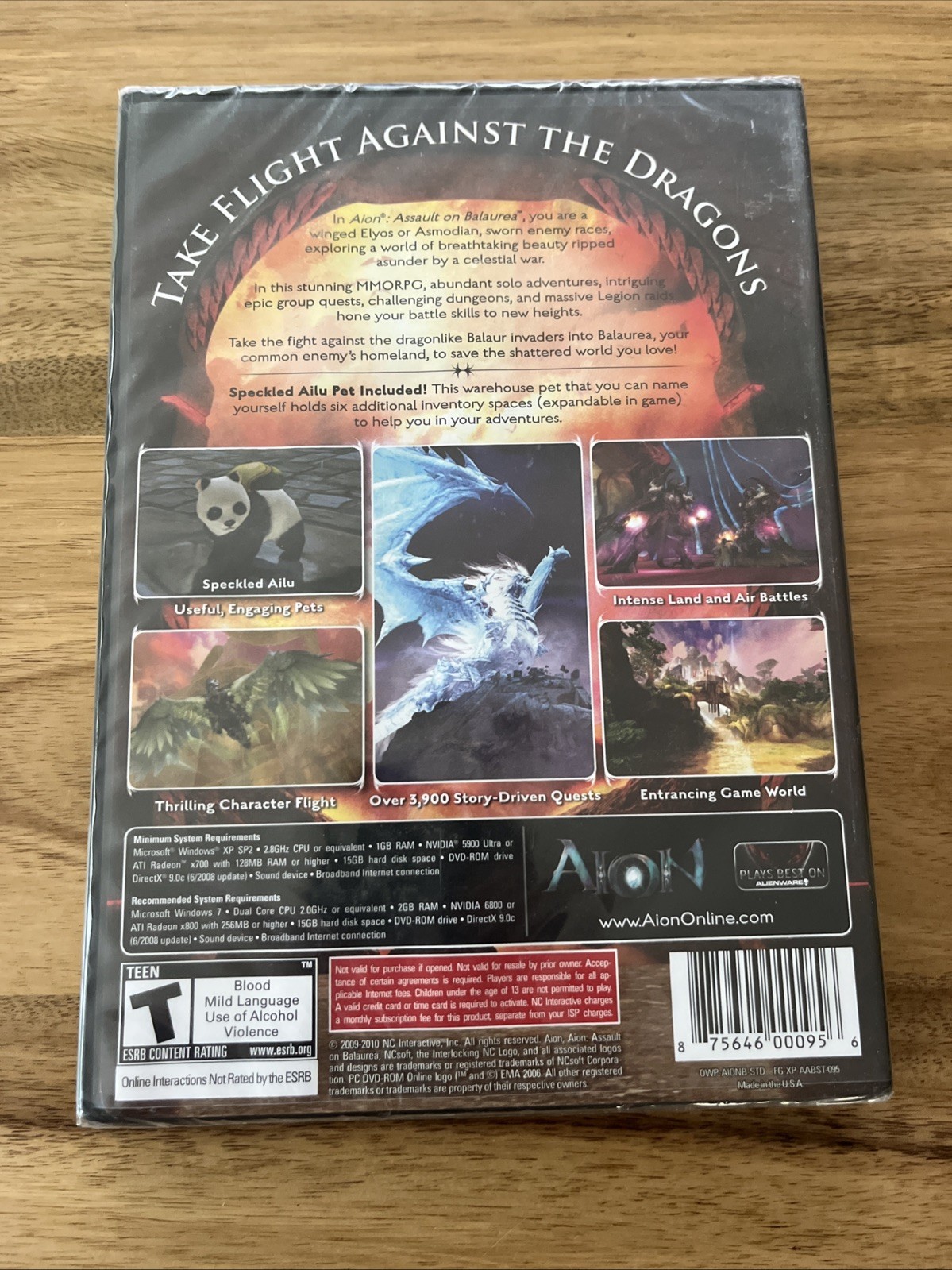 BRAND NEW Sealed Aion: Assault on Balaurea (PC, 2010)