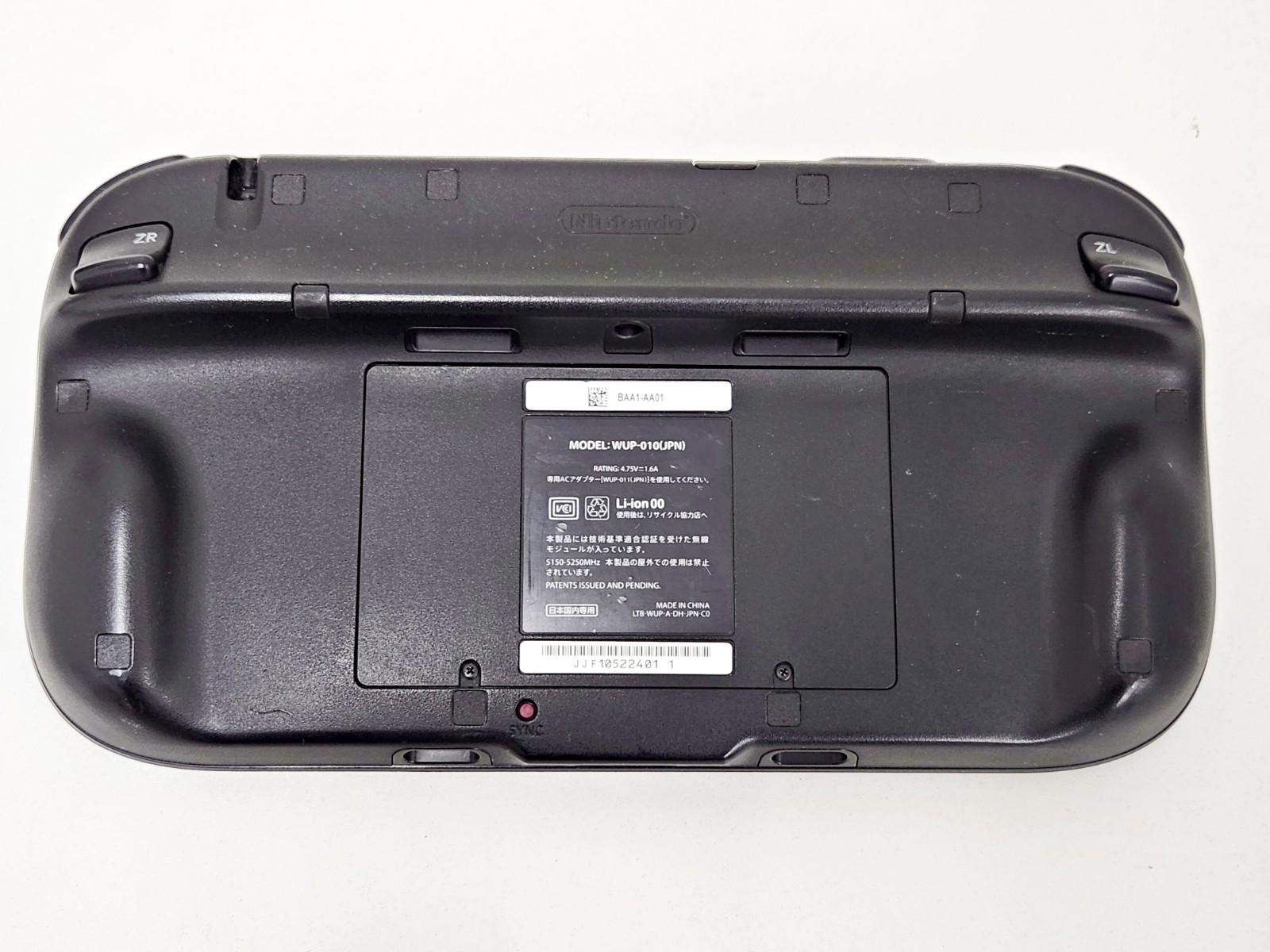 Nintendo Wii U Game Pad Black WUP-010(JPN) 401