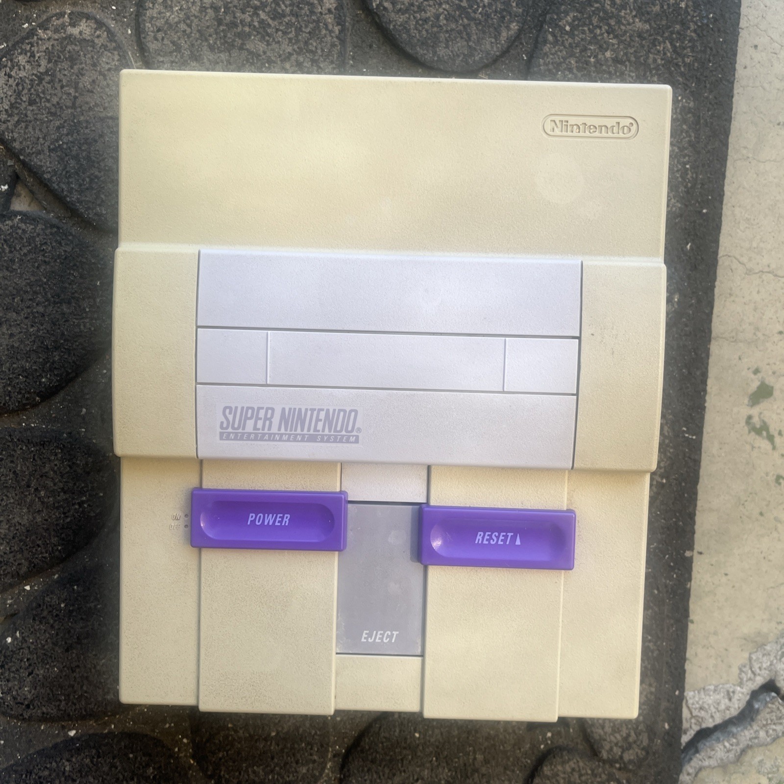 Super Nintendo snes Console only free rf switch cable tested