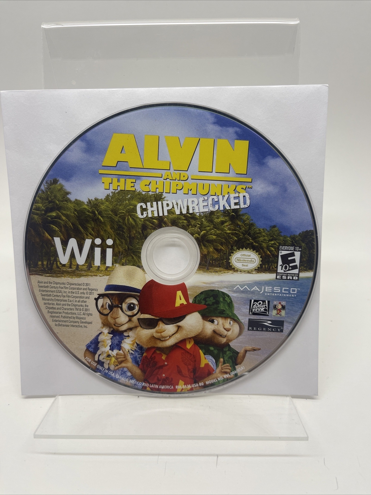 Alvin and the Chipmunks Chipwrecked Nintendo Wii Disc Only Tested Working