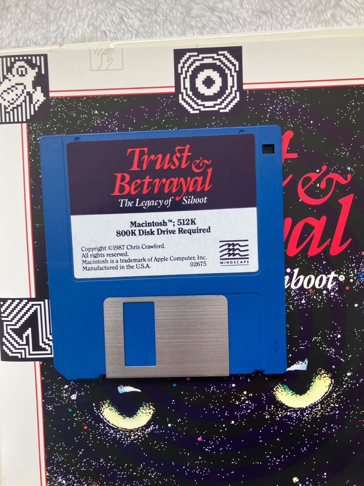 Trust & Betrayal The Legacy of Siboot Mac 1987 Chris Crawford CIB Mindscape Vtg