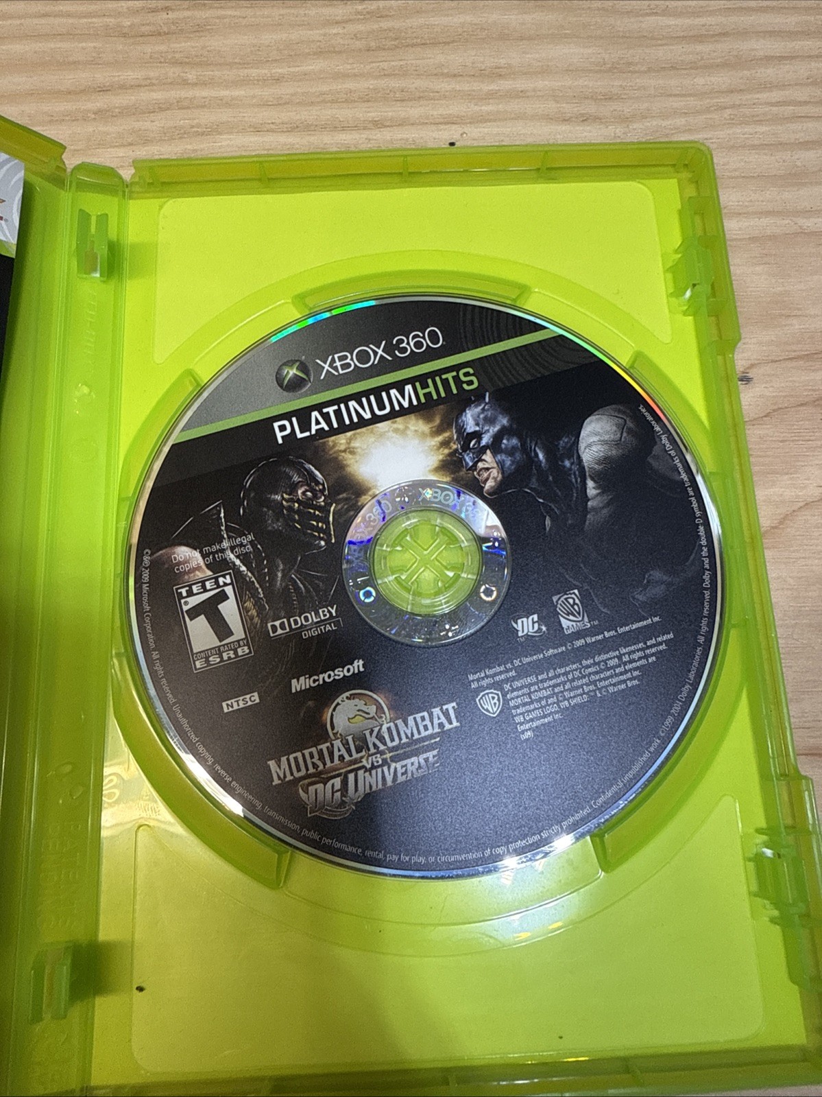 Mortal Kombat vs. DC Universe (Xbox 360 2008) CIB Verified Working Fast Shipping