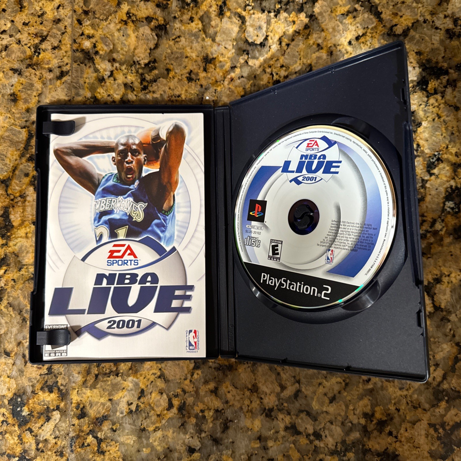 NBA Live 2001 (Sony PlayStation 2, 2001) CIB, Mint