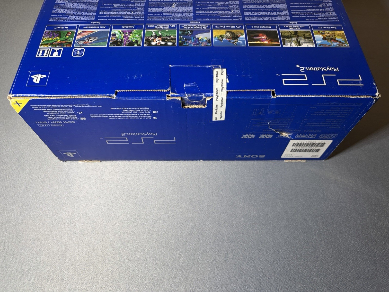 Open Box – Sony PlayStation 2 PS2 Black Game System SCPH-50001 Complete