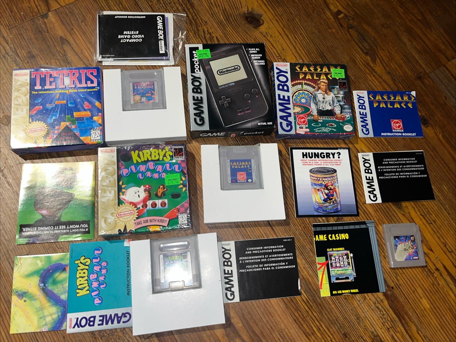 Nintendo Game Boy Pocket Black Handheld Complete in Original Box w/ Games *READ