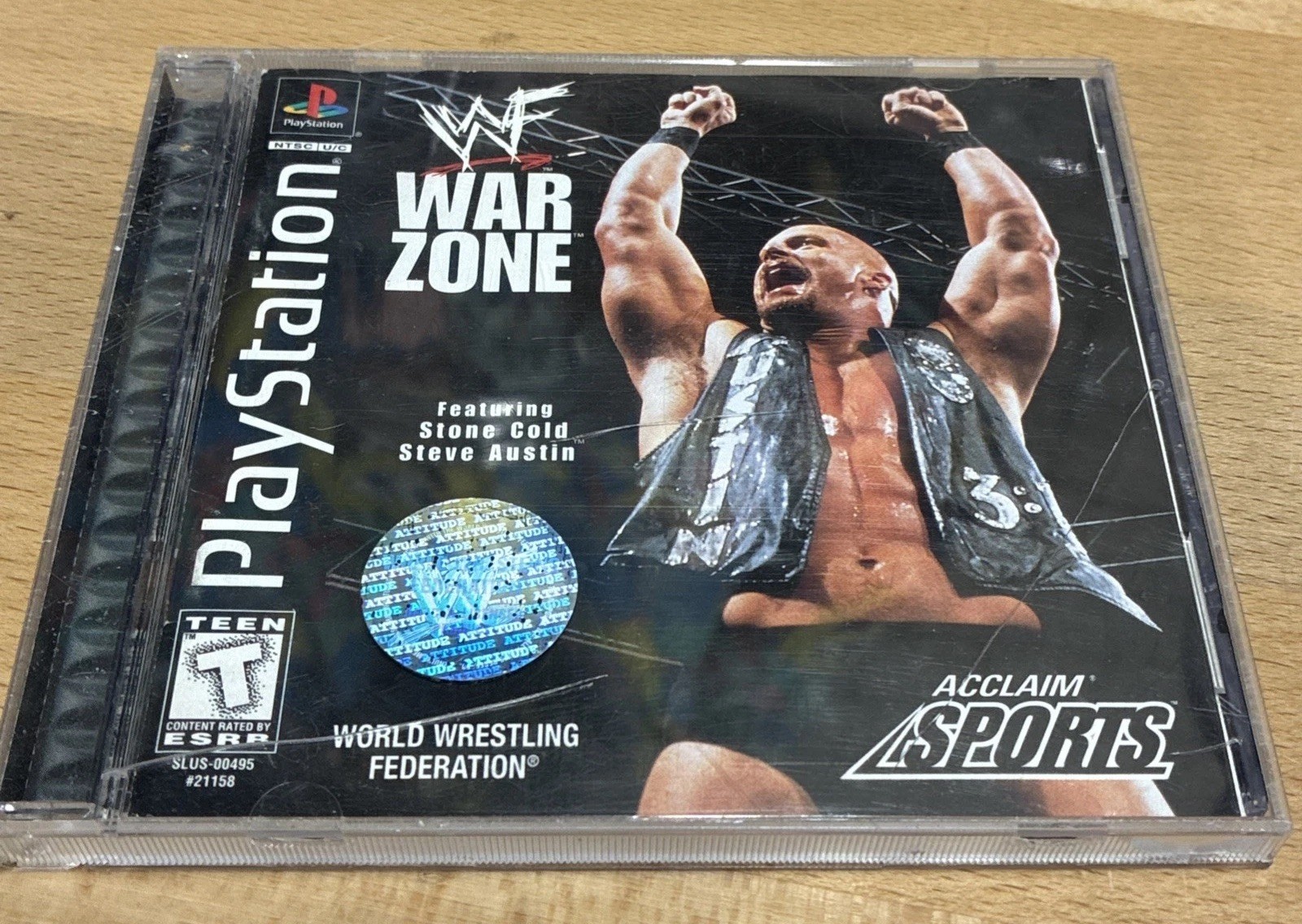 WWF War Zone CIB PS1 Tested and Working