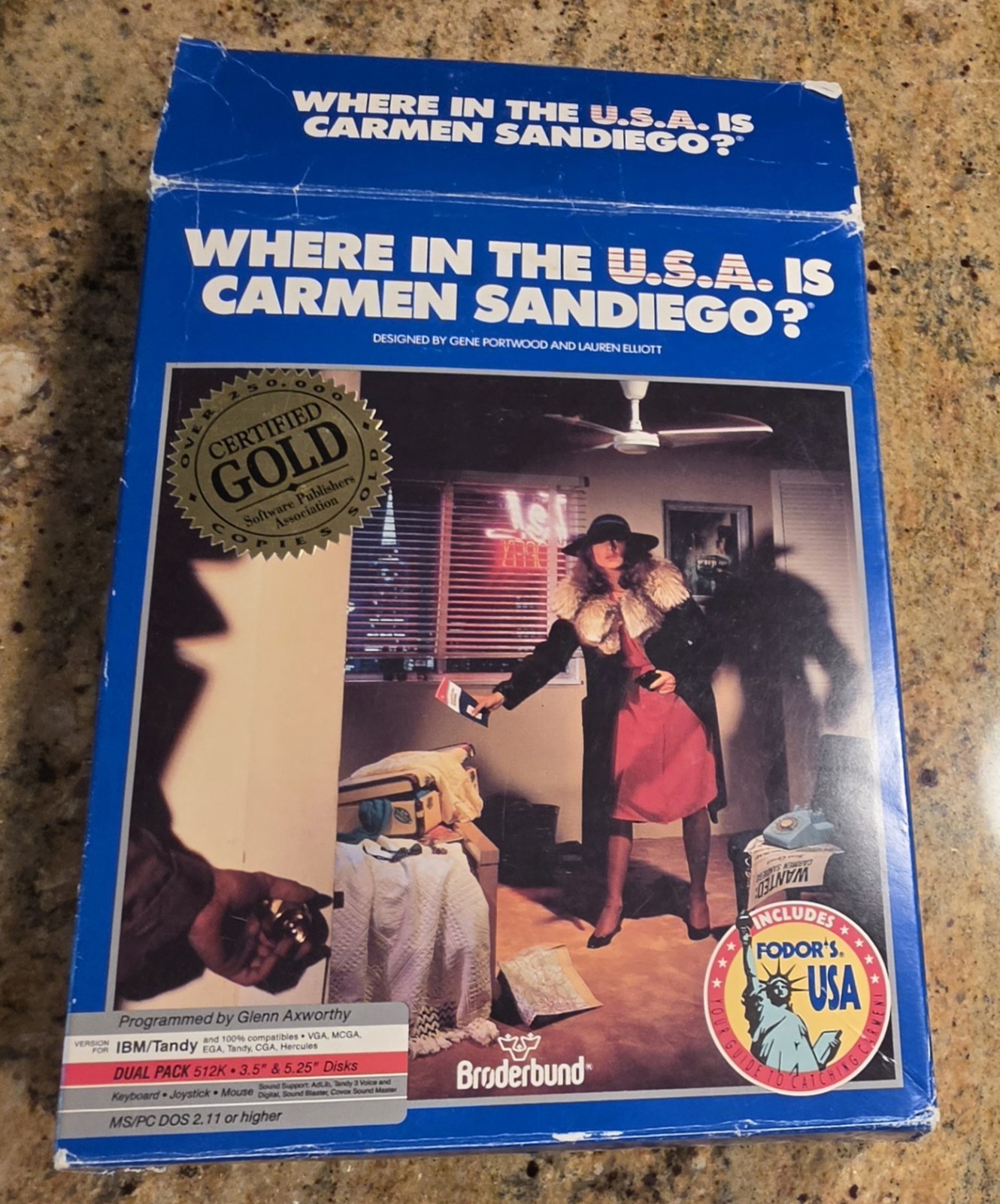 Where in the USA is Carmen Sandiego PC game 5.25″and 3.5″ disks 1989 Some Issues