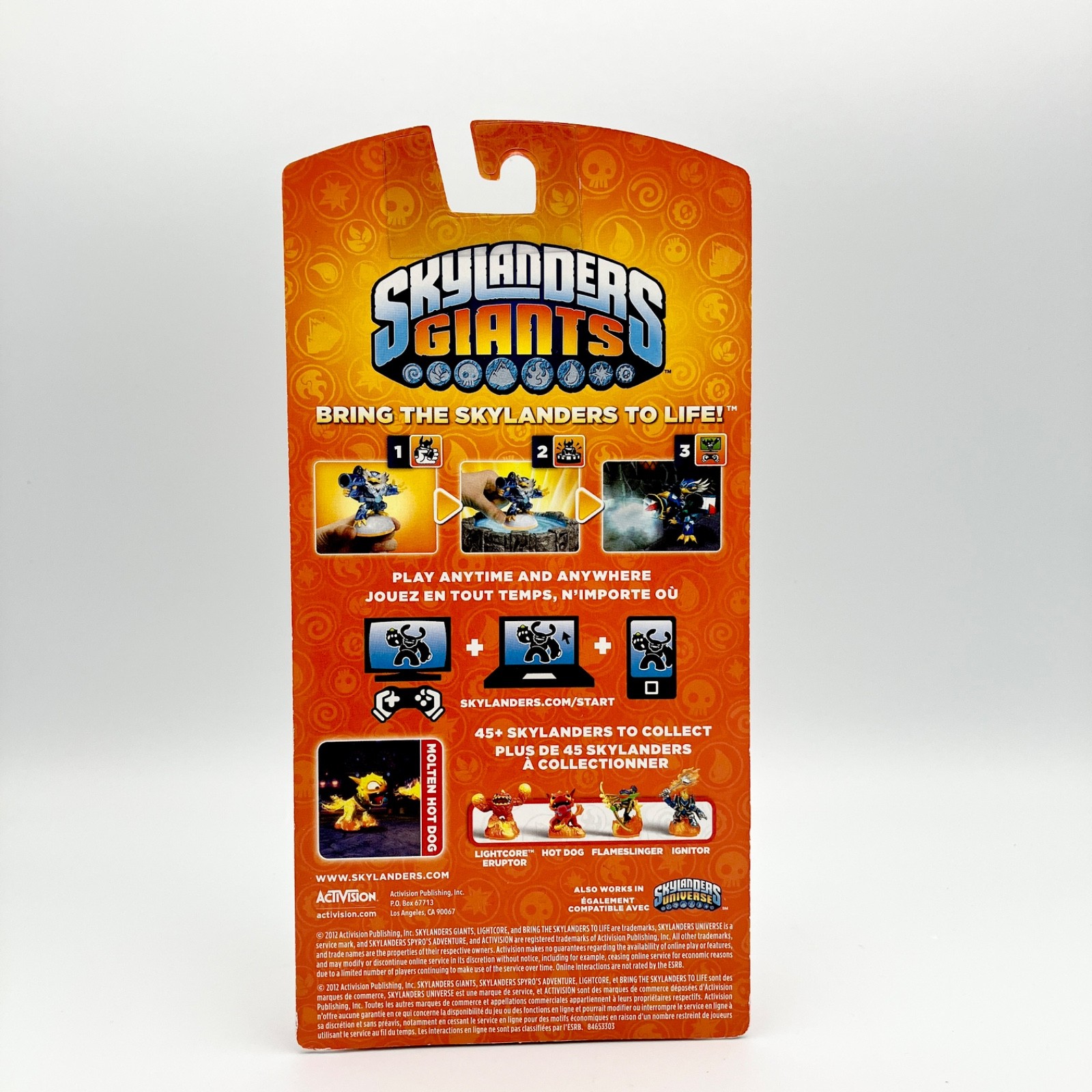 Skylanders Giants Molten Hot Dog Figure Walmart Exclusive Variant NIB NEW SEALED