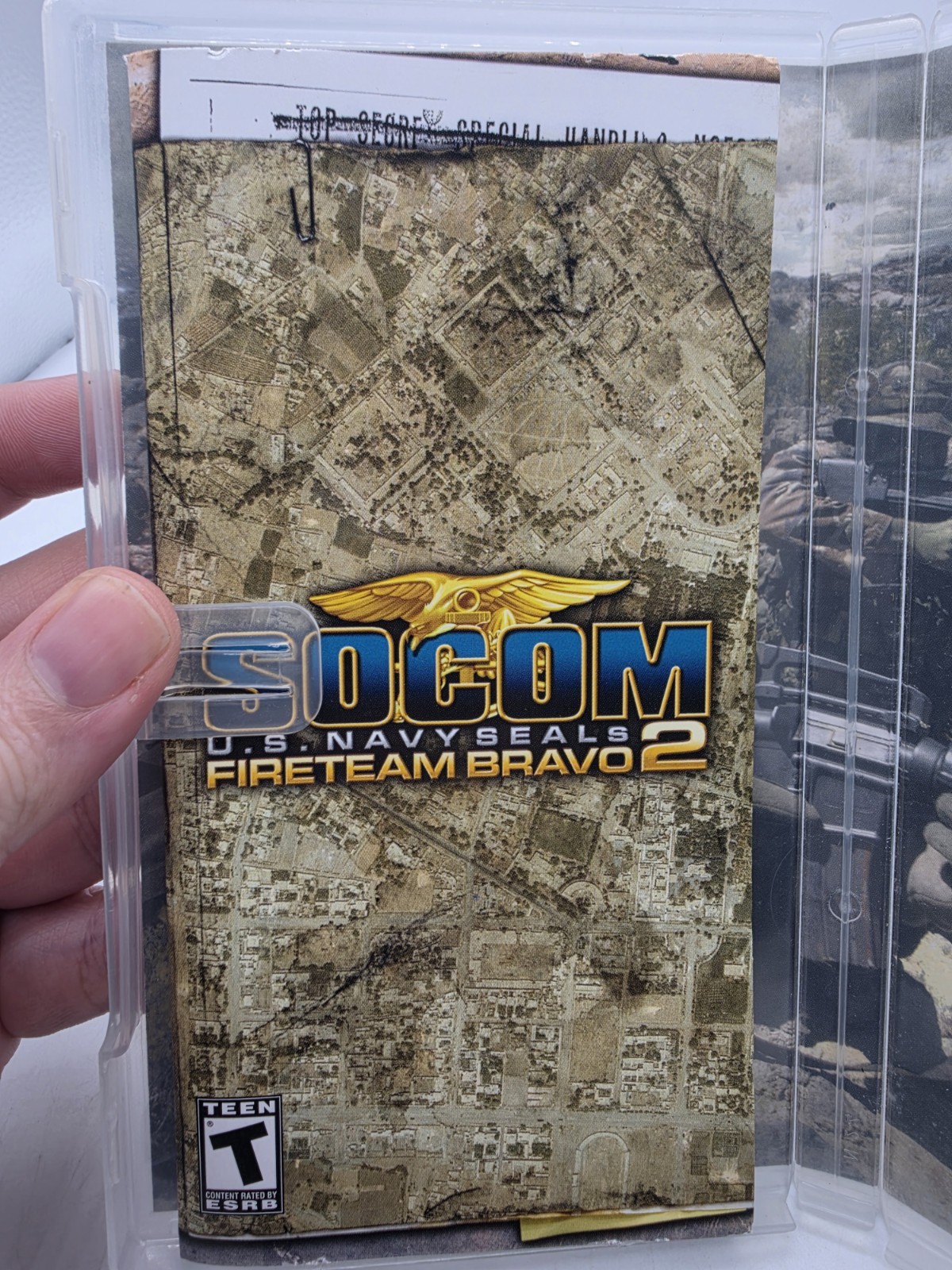 SOCOM U.S NAVY SEALS (FireTeam Bravo 2) GREATEST HITS Sony PSP Complete Cib Mint