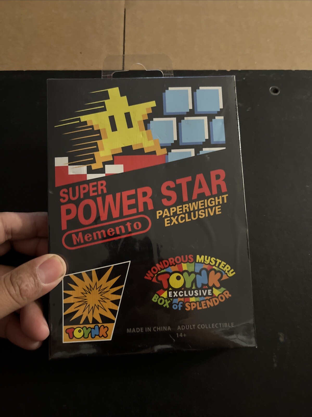 Super Mario Power Up Star Toynk Exclusive Paper Weight Nintendo Sealed Box