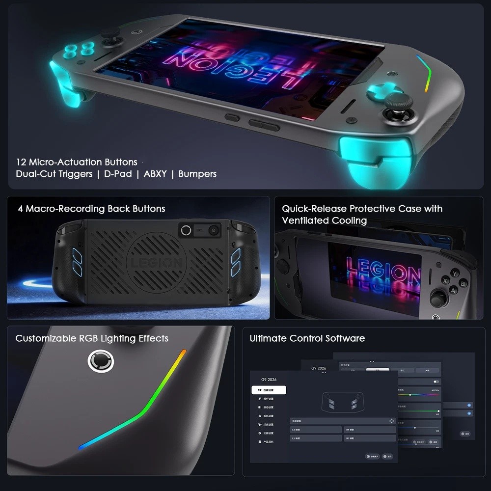 Lenovo Legion G9 2026 Gaming Controller USB-C RGB Lighting For Legion Y700 Gen 5