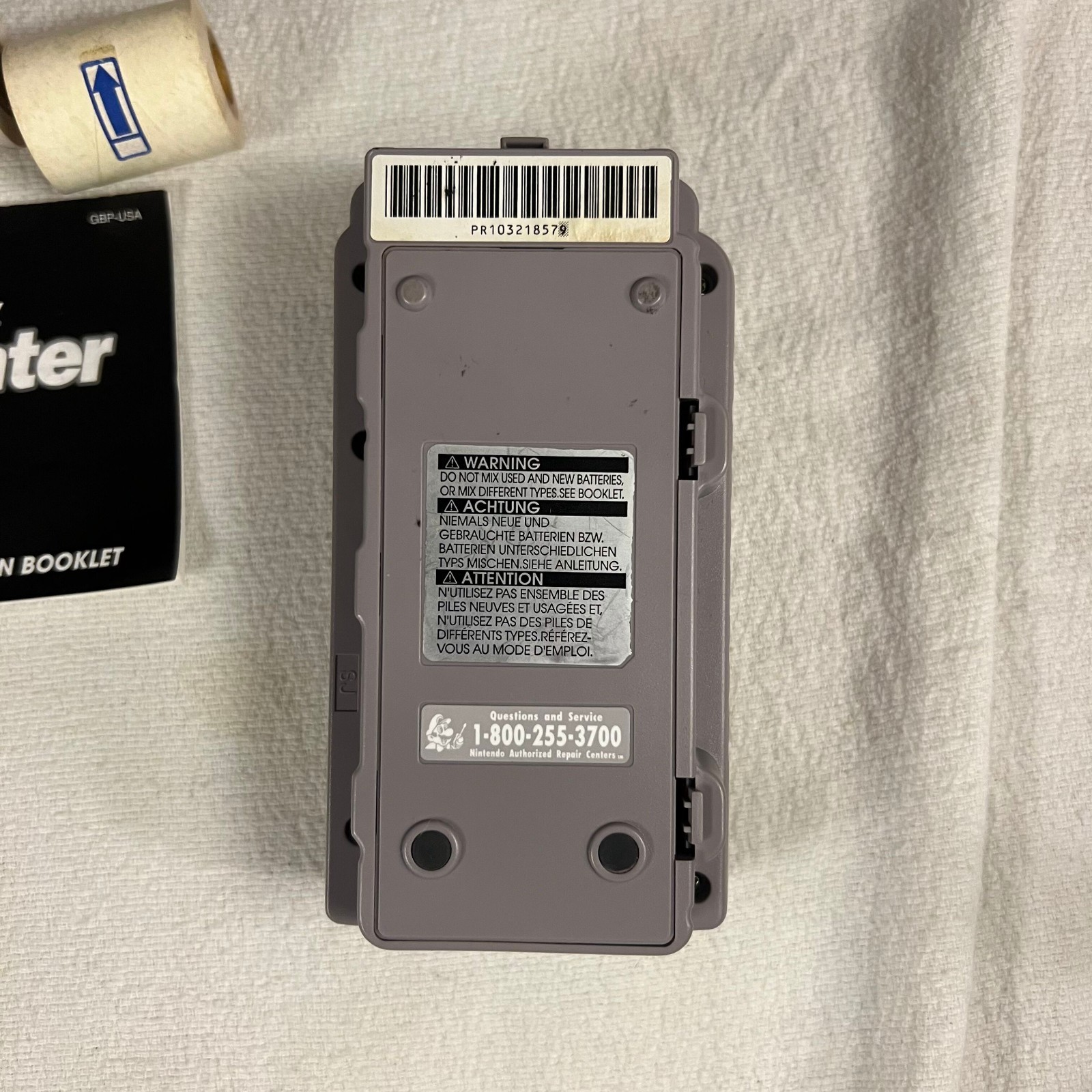 Nintendo Game Boy Printer MGB-007 Gray w/ Paper Rolls and Manual