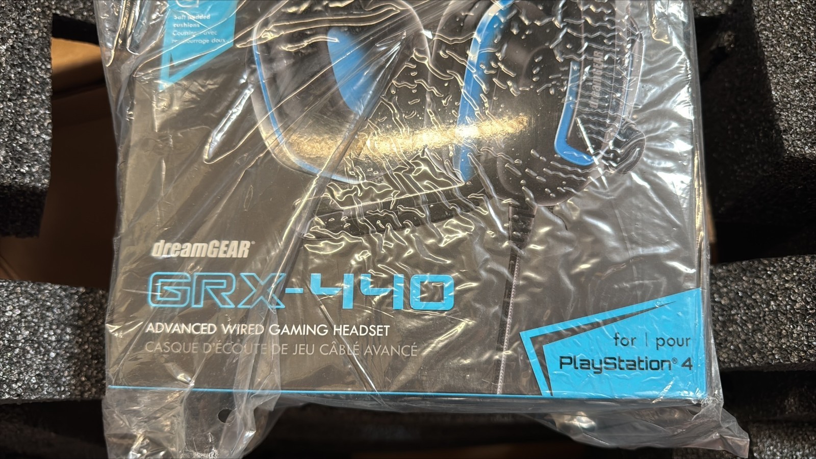 dreamGEAR GRX-440 Gaming Headphones Blue Black with Mic Wired