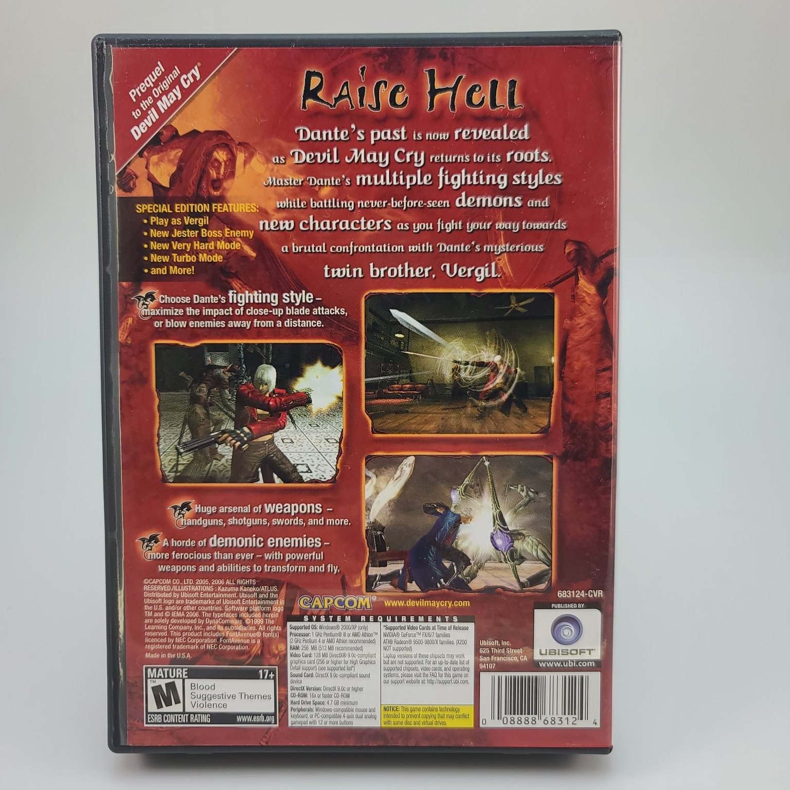Devil May Cry 3 Dante’s Awakening Special Edition PC CD-ROM Video Game