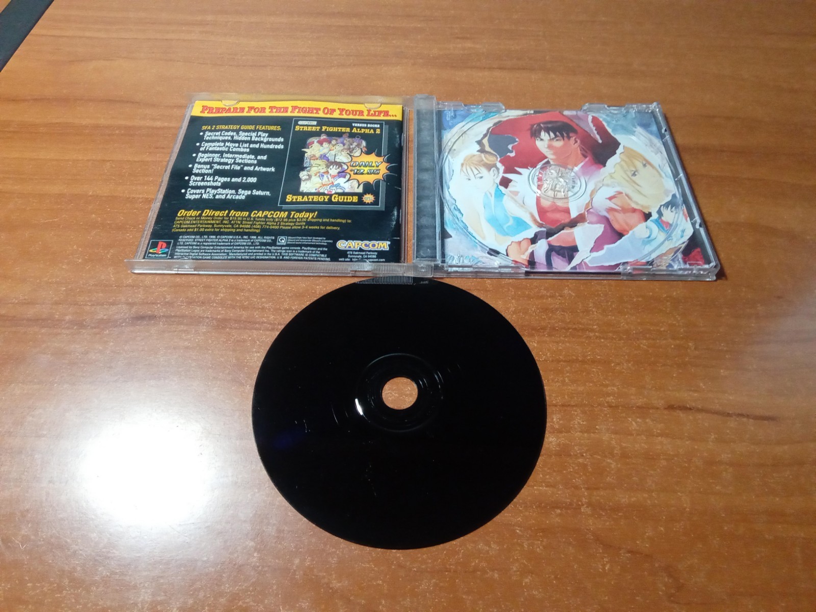 CIB Street Fighter Alpha 2 (Sony PlayStation 1 PS1, 1996) Complete *TESTED*