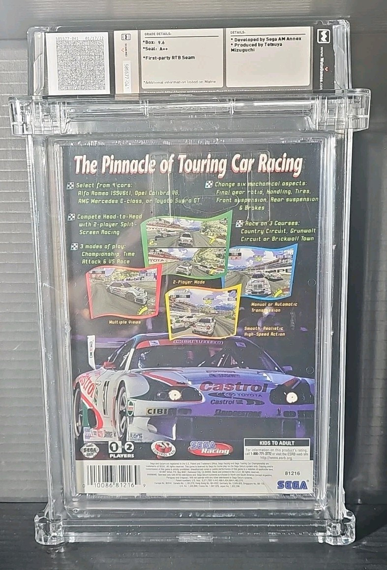 🪐 9.6 A++ Sealed 🪐 SEGA Touring Car Championship 🪐 SEGA Saturn 🪐 Graded WATA