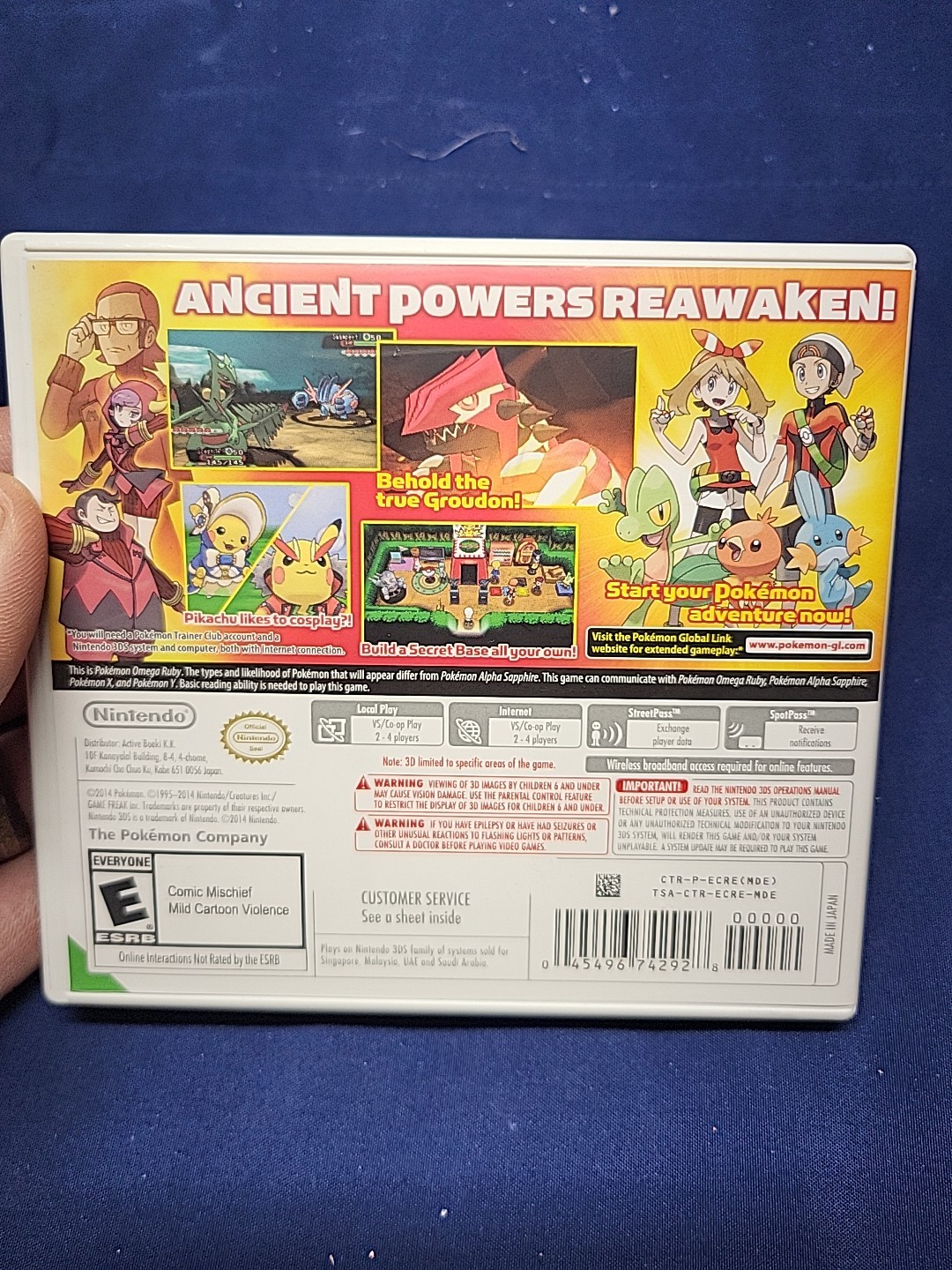 Pokemon Omega Ruby (Nintendo 3DS) Original Case & Manual Only