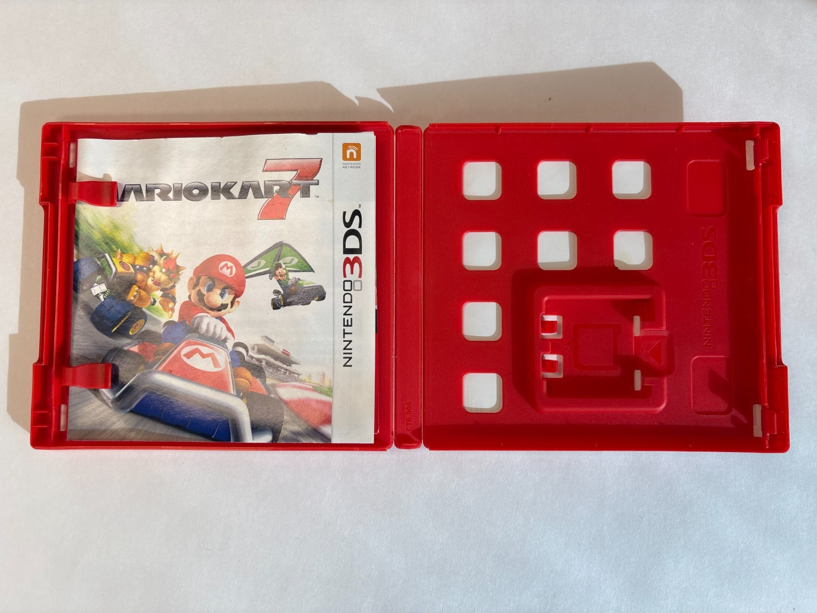 Case and Manual Only NO GAME Mario Kart 7 Nintendo 3DS Authentic
