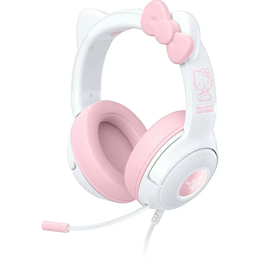 Razer Kraken Kitty V2 Wired USB A Gaming Headset with Kitty Ears and Chroma RGB