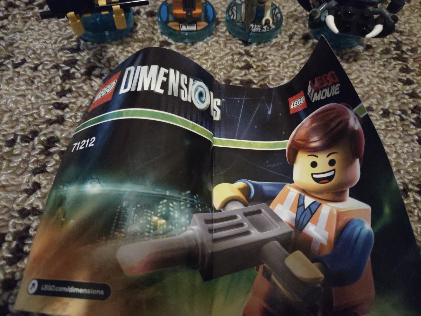 Lego Dimensions The Lego Movie Emmet Fun Pack 71212 + Gollum + Shellob 71218