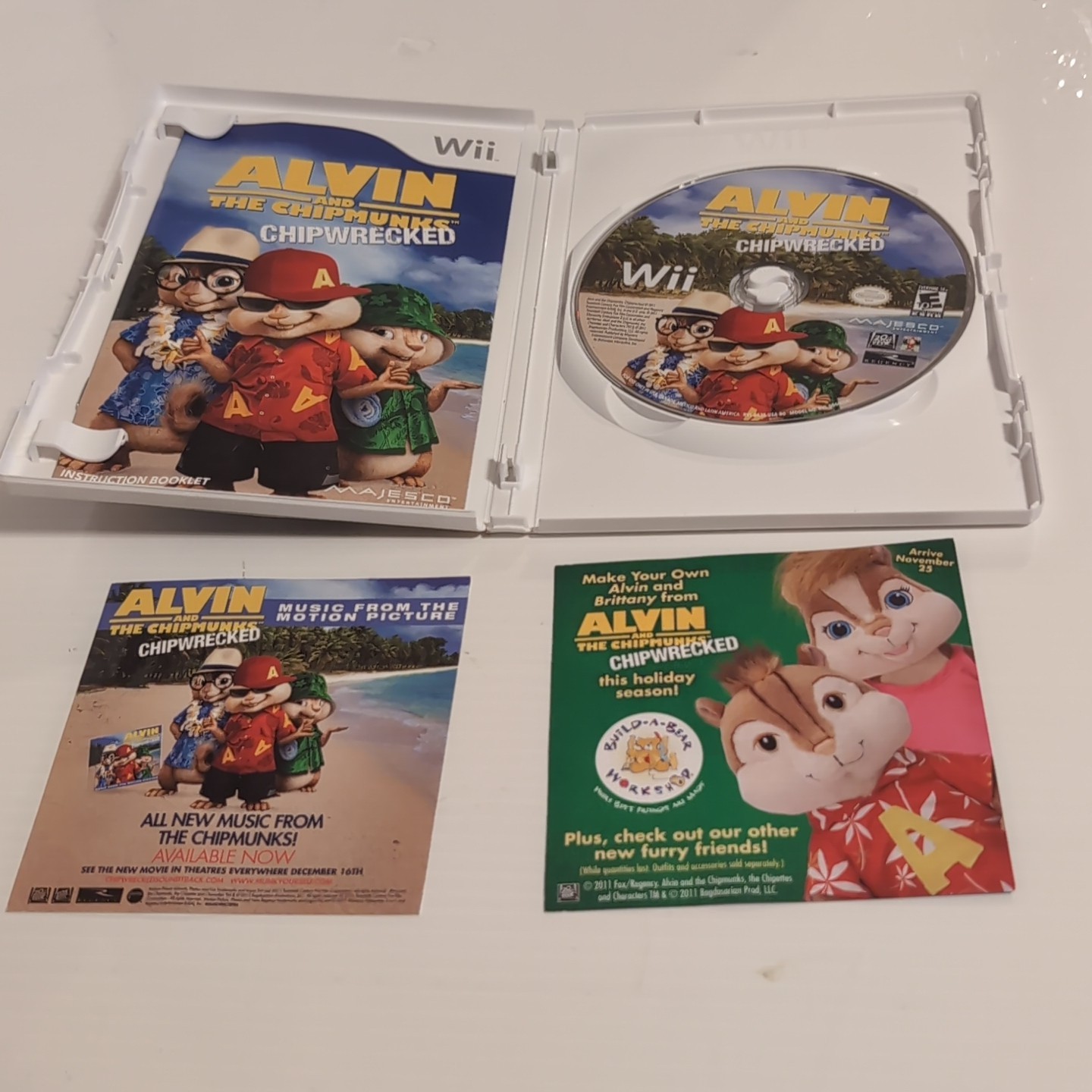 Alvin and the Chipmunks: Chipwrecked Nintendo Wii 2011 Complete And Tested