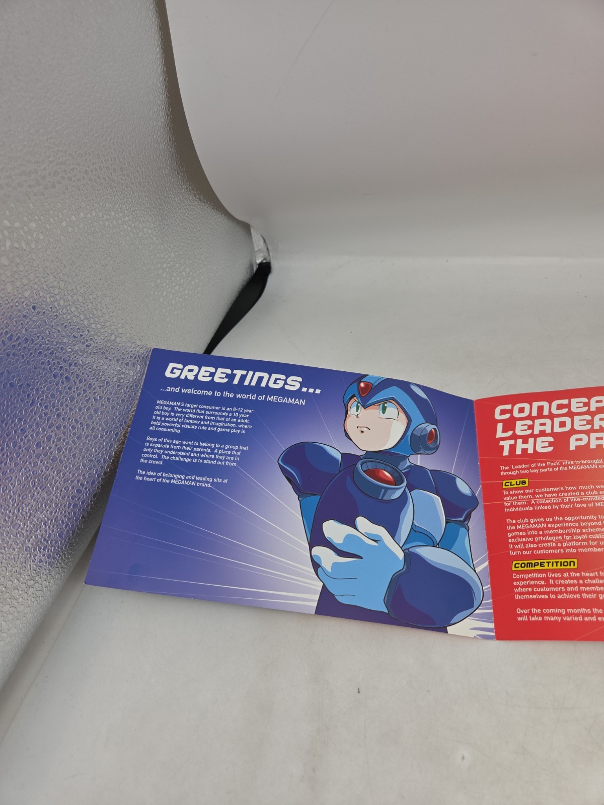 Rare Capcom Mega Man Needs You Promo Brochure Battle Network Zero X7 2003 E3