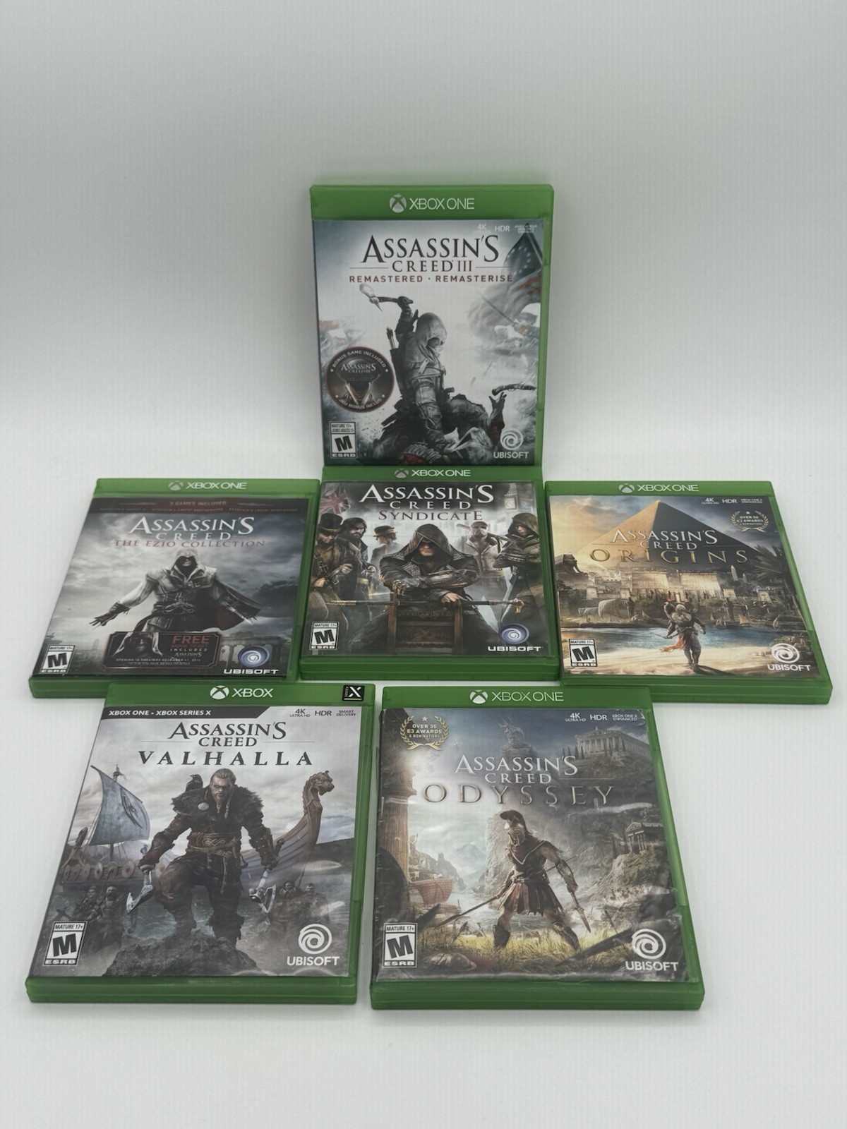 Xbox Assassins Creed , 3, Origins, Syndicate, Ezio Collection, Odyssey, Valhalla