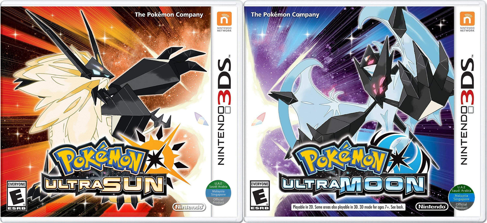 Pokémon Ultra Sun + Ultra Moon Bundle – Nintendo 3DS Factory Sealed