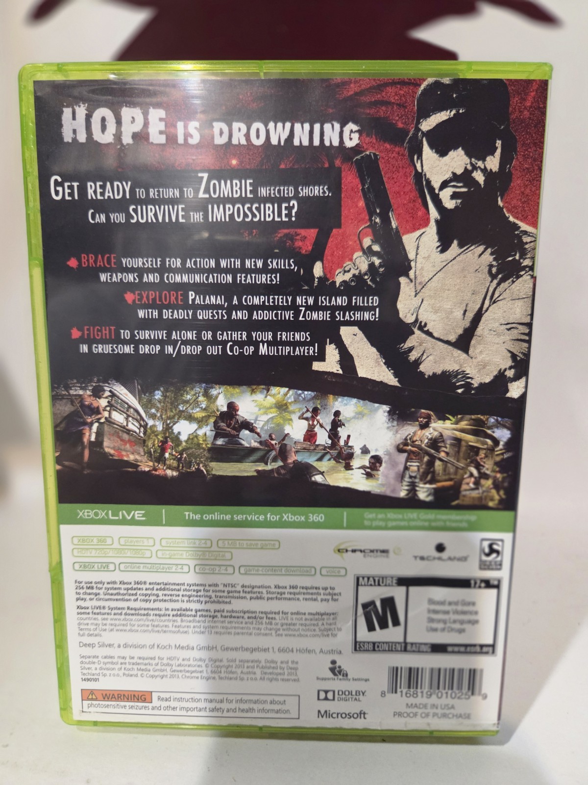 Dead Island Riptide Special Edition Microsoft Xbox 360 2013 Complete
