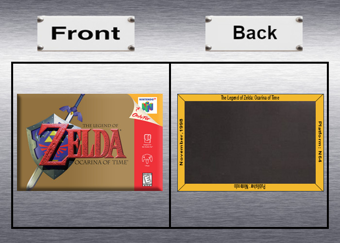 Legend of Zelda N64 Video Game Box Art *N64* High Quality Magnet / Set