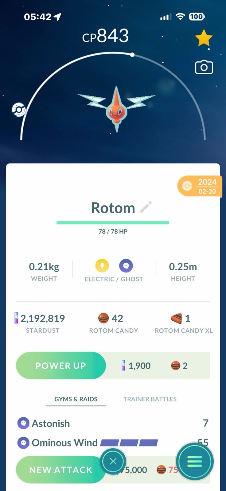 ⭐️Pokemon Go ⭐️#479 Rotom * RANDOM * Read description .