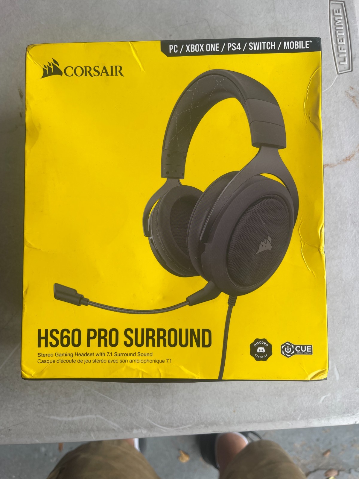 Corsair HS60 Pro Surround Stereo Gaming Headset 7.1 Black CA-9011213-NA New