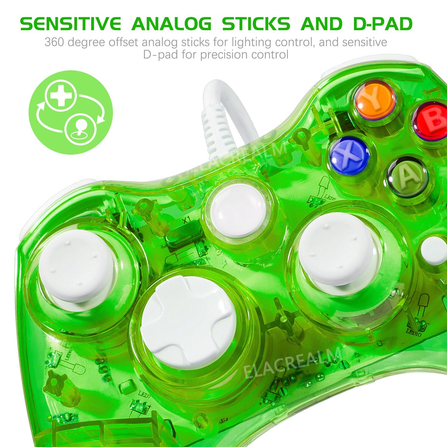 Afterglow Wired Controller for Microsoft Xbox 360/ 360 Slim/PC Windows 7 8 10