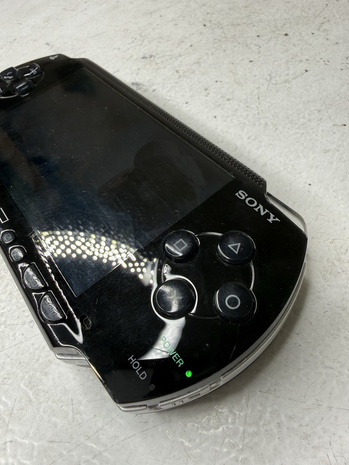 Sony PSP-1001 Black Console + MVP Baseball+32mb Memory Card TESTED PICS