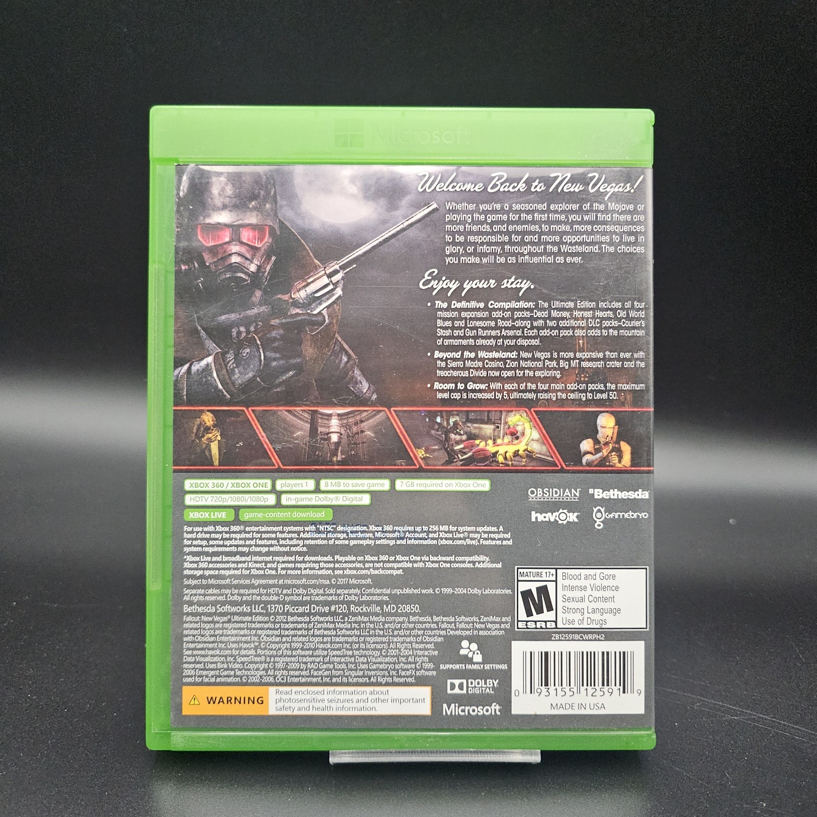 Fallout: New Vegas – Ultimate Edition Xbox One 360, Xbox 360 (2012) CIB