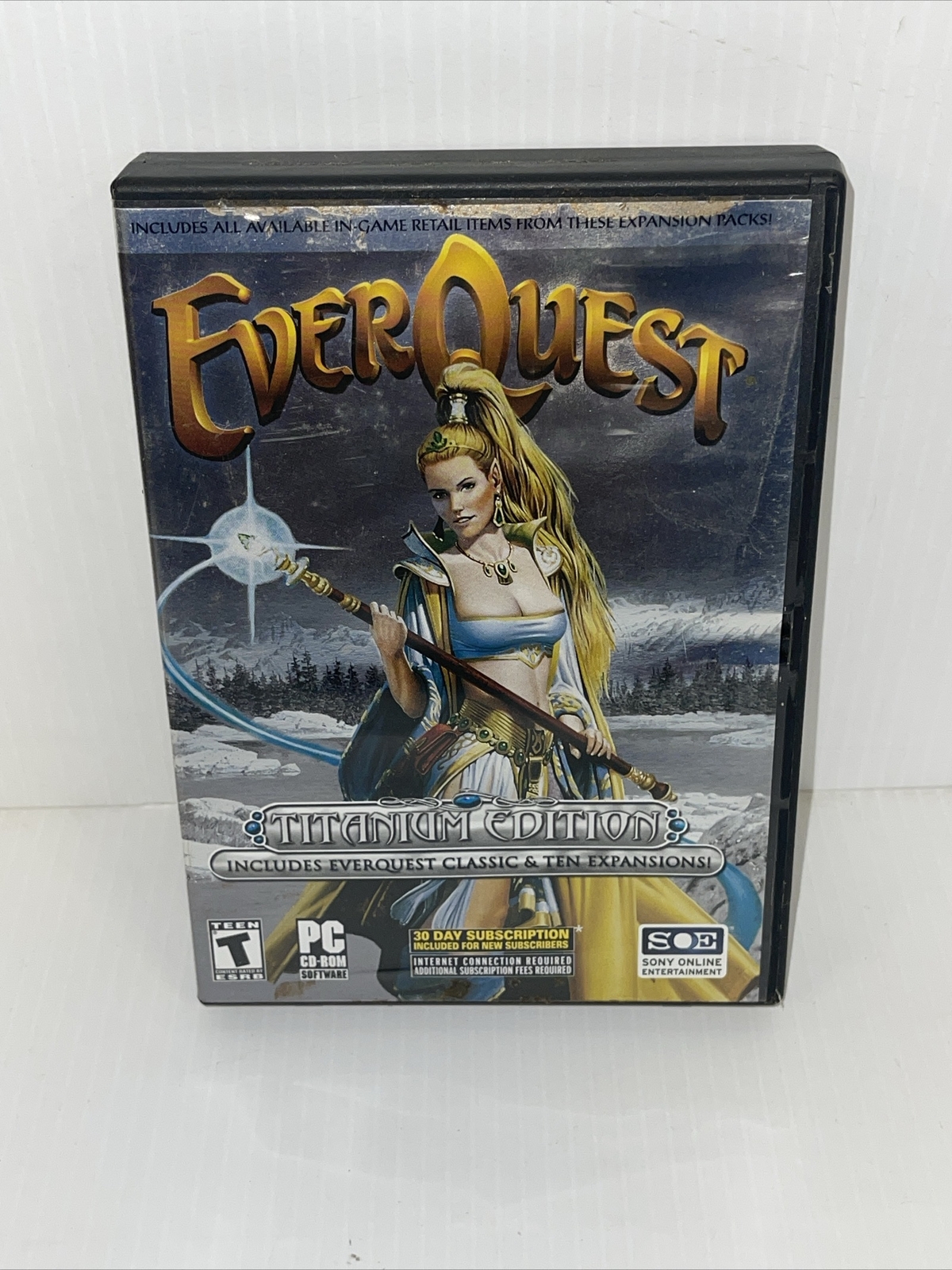 9 EverQuest PC CD ROM VIdeo Game Lot +CLOTH MAP DRAGONS OF NORRATH, TRILOGY
