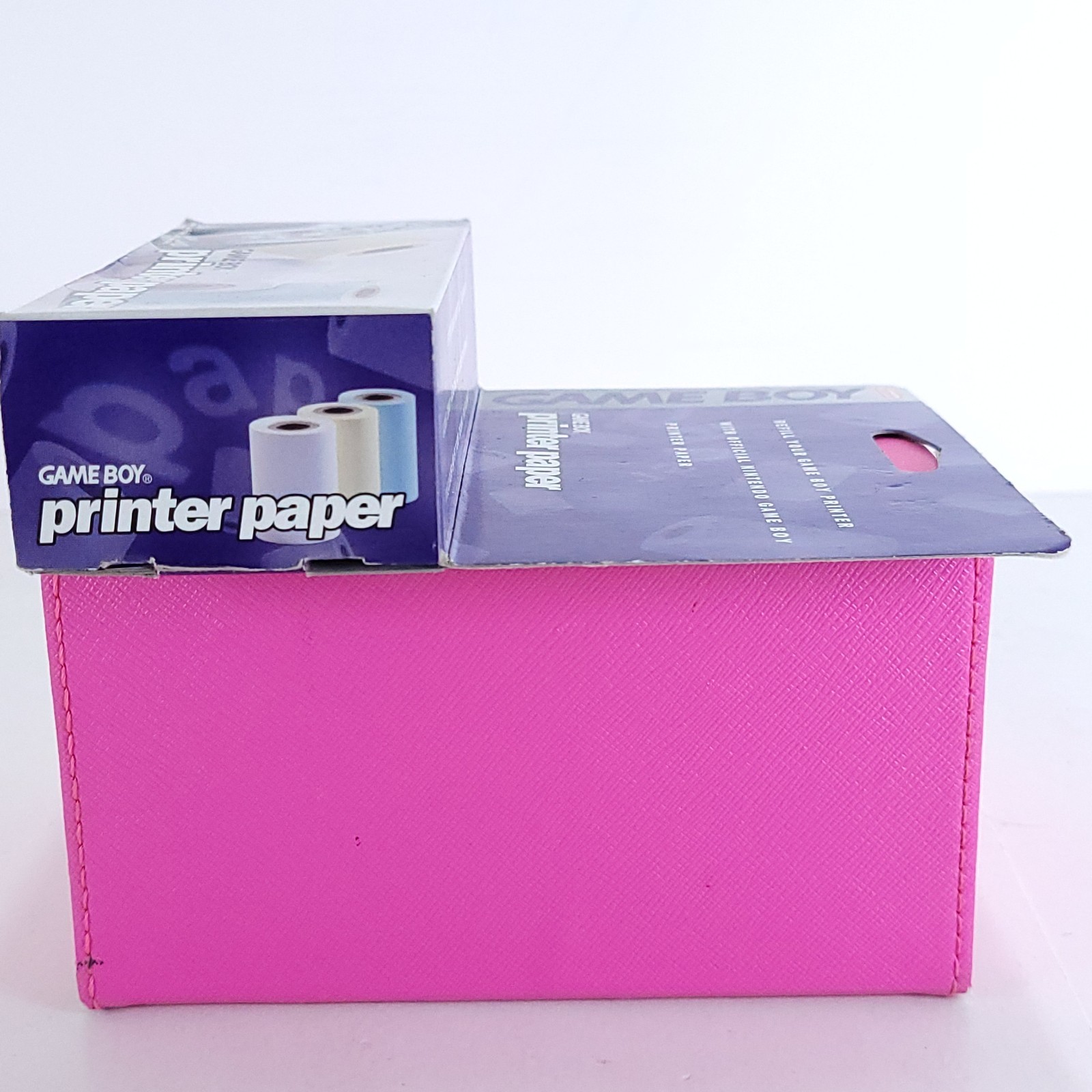 Game Boy Printer Paper 2 Boxes 4 Sealed Rolls (2 White + 2 Yellow) Missing Blue