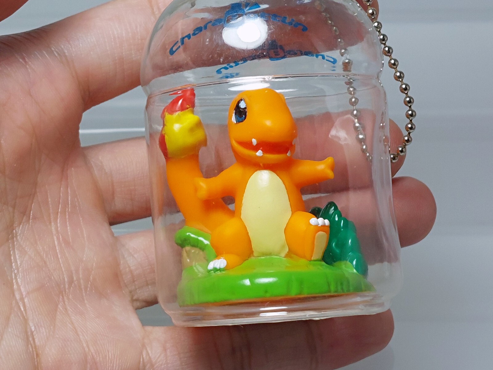 Pokemon Chara Bottlin Charmander Keychain Figure Tomy 2003 Toy Japan W02 3.2in