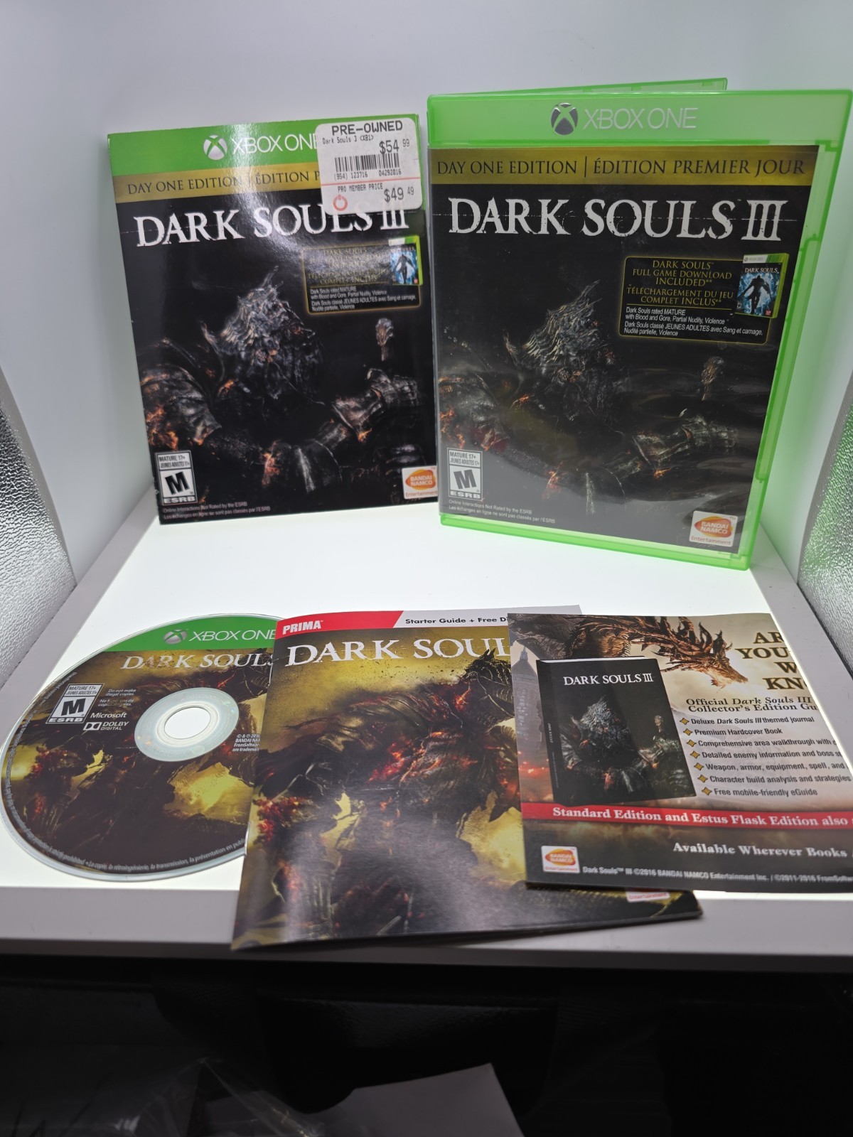 Dark Souls III: Day One Edition (Microsoft Xbox One, 2016)