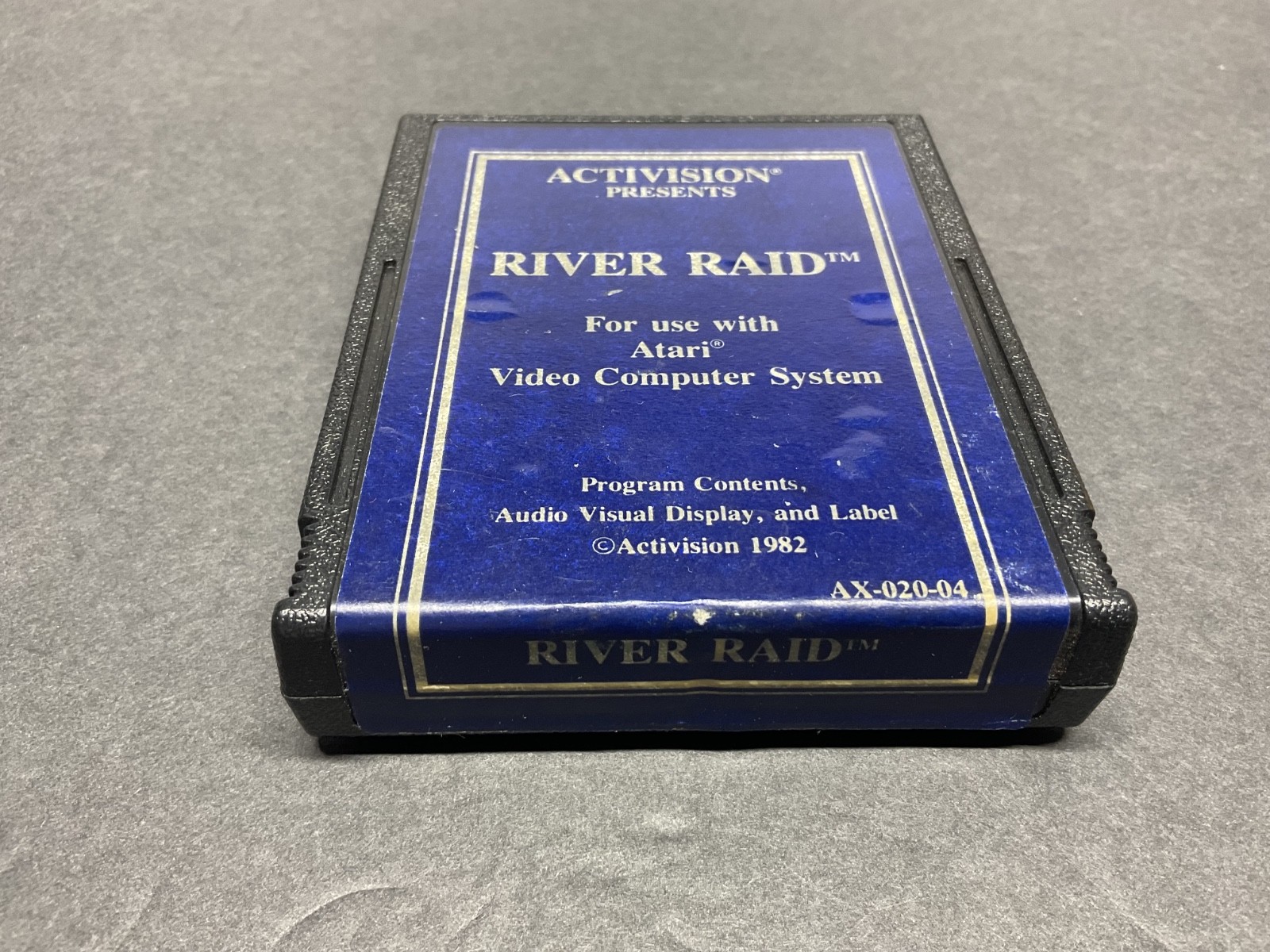 Atari 2600 River Raid Blue Label Game and Manual Tested