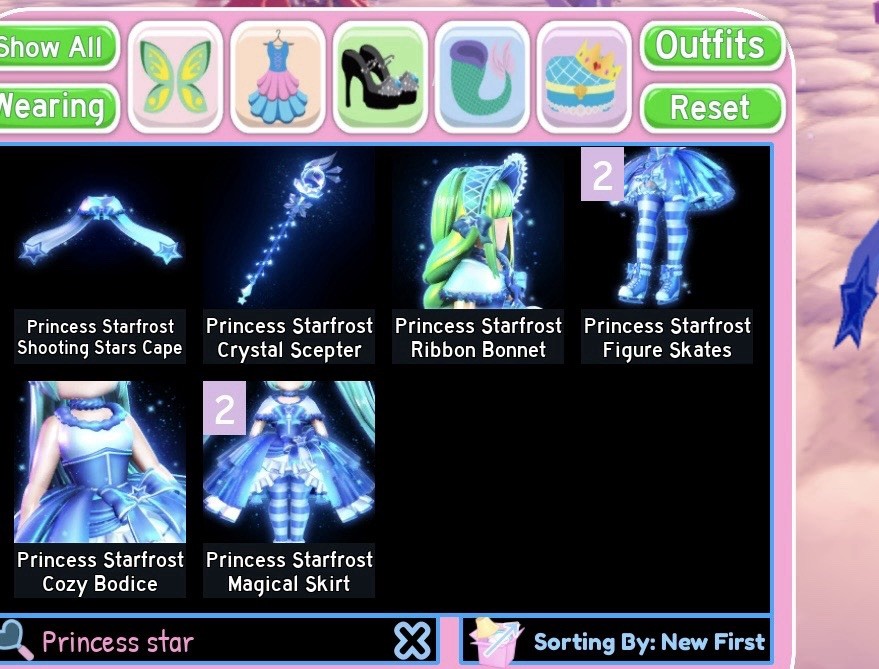 Princess Starfrost Set Royale High OPEN TO OFFERS