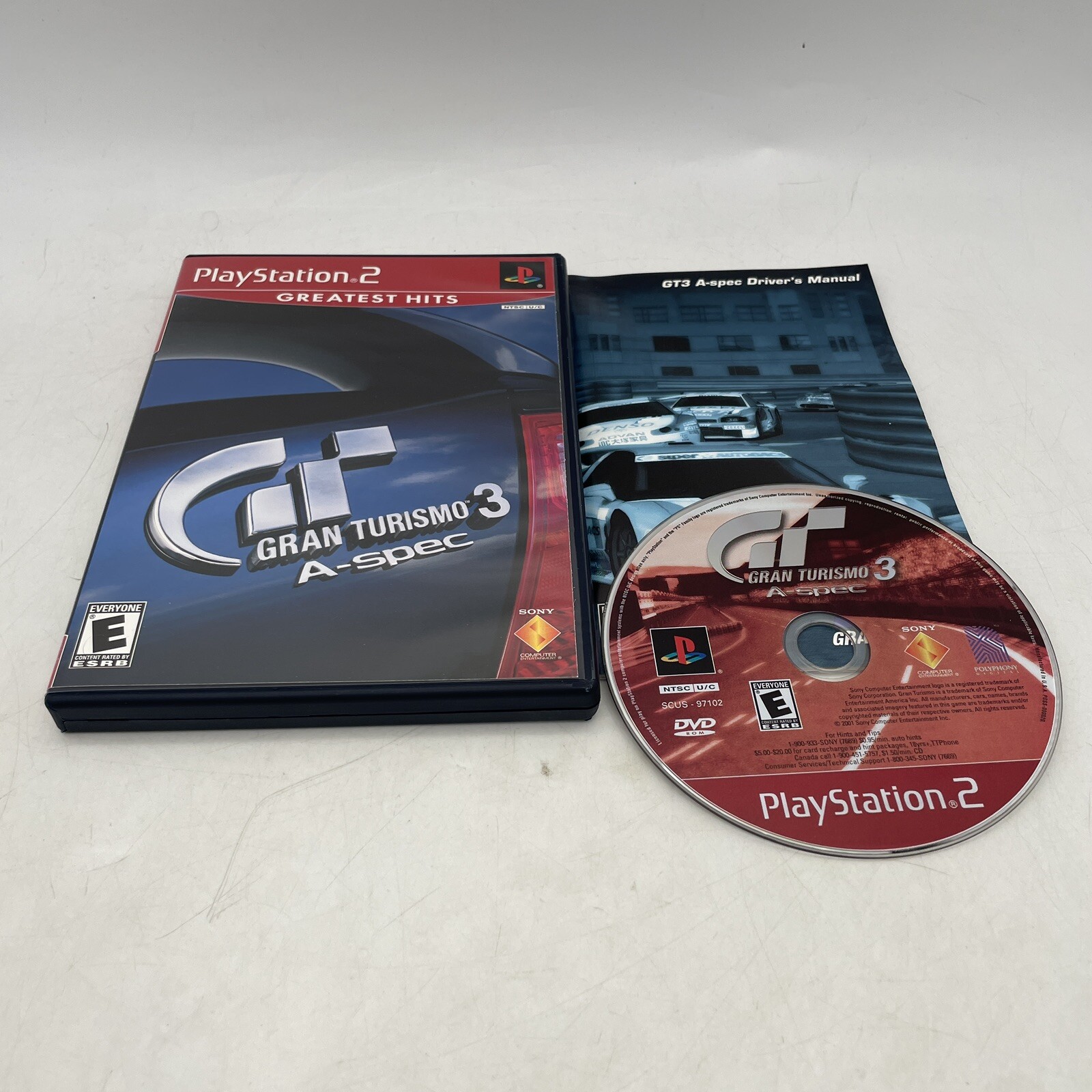 Gran Turismo 3 A-spec PS2 PlayStation 2 Complete CIB Greatest Hits Tested