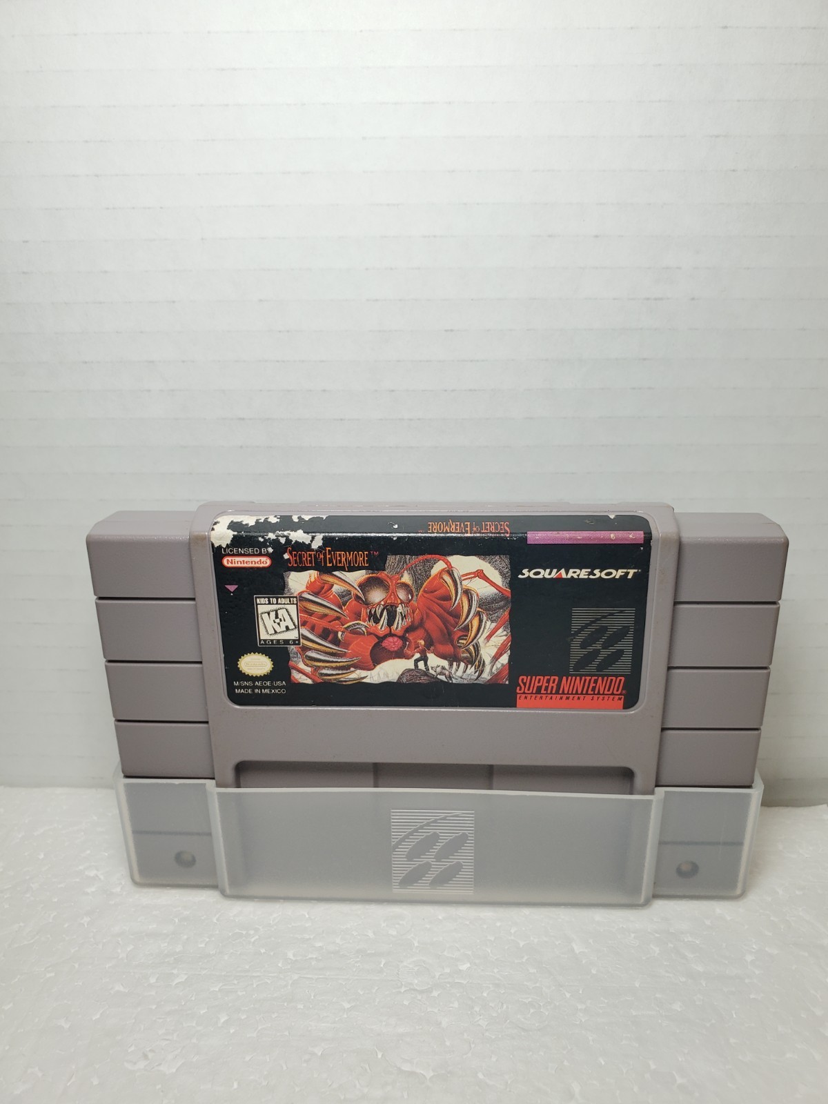 Secret of Evermore (Super Nintendo SNES) ⭐️ Authentic Cartridge w. Cover TESTED✅