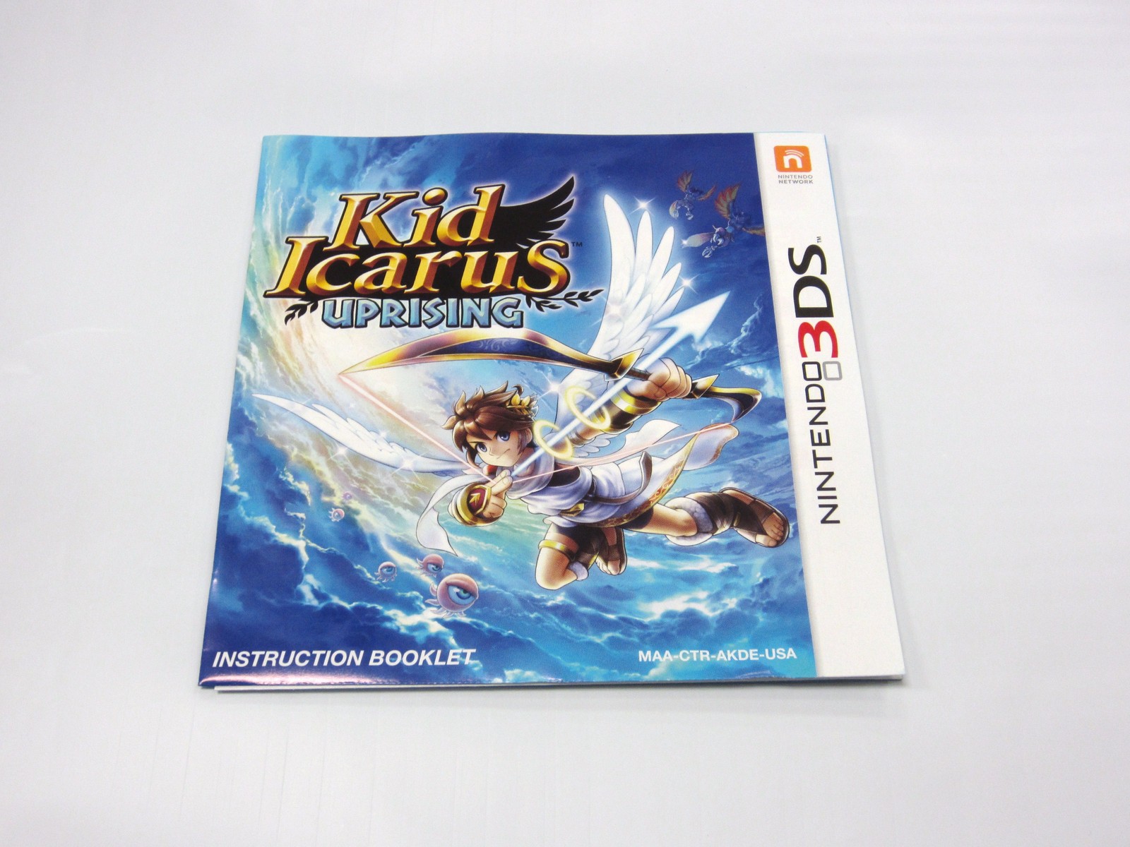 Kid Icarus Uprising Instruction Manual Booklet ONLY!! (Nintendo 3DS)
