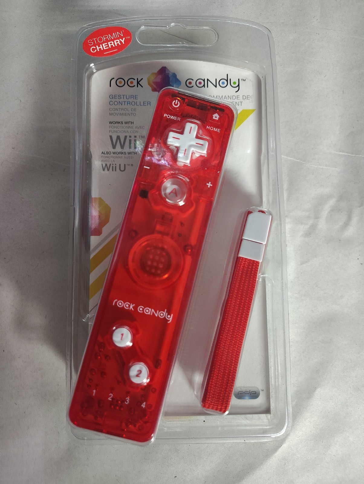 PDP 8560R v4.0 Rock Candy Stormin Cherry Gesture Controller for Wii / Wii U New
