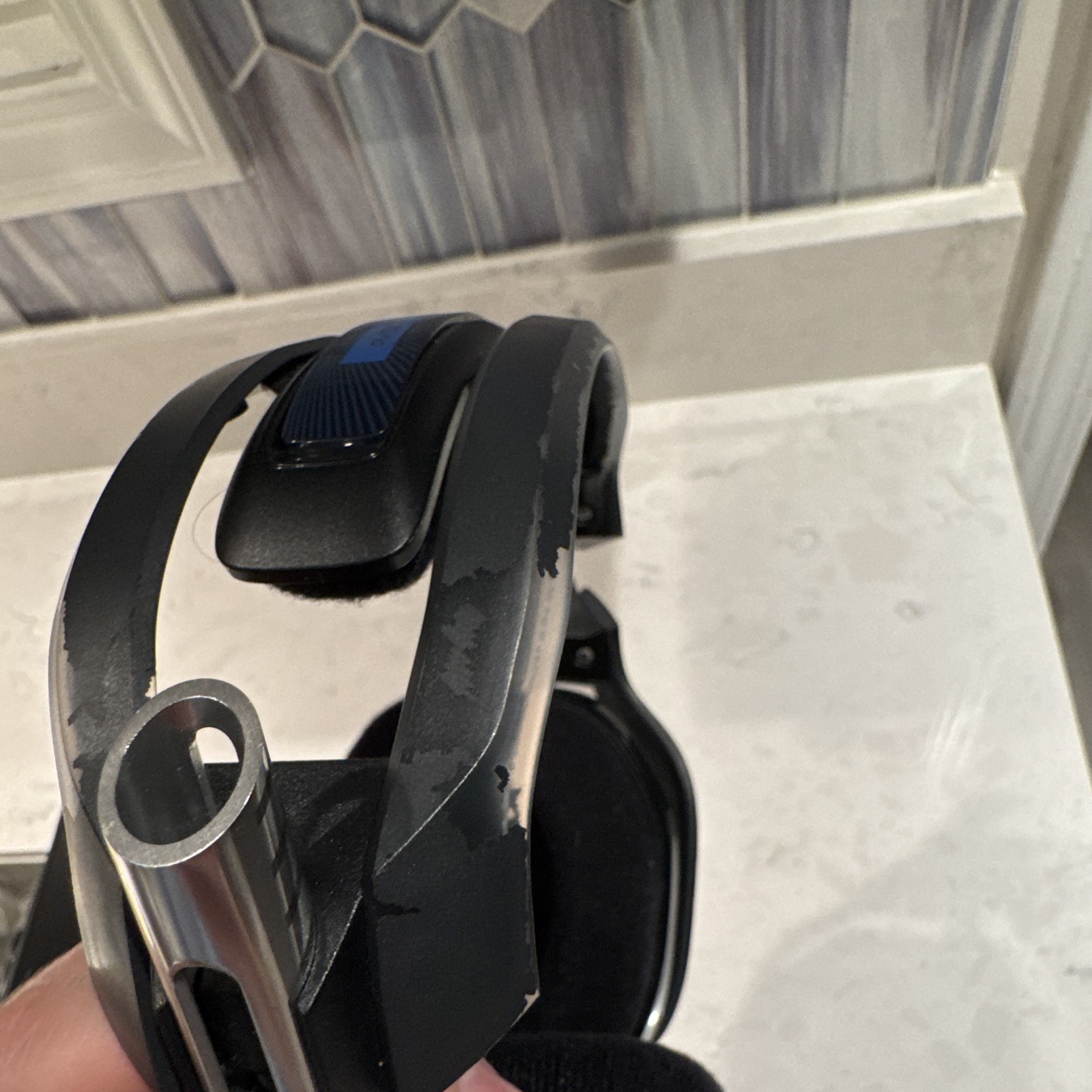 Astro A40 TR Headset w/ MixAmp Pro, Black/Blue, USB/3.5mm for PS4 PS5 PC