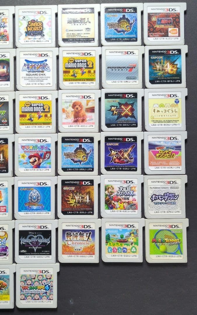 Nintendo 3DS Game 50 Bulk Lot Mario Pokemon Monster Hunter Smash Bros Japan
