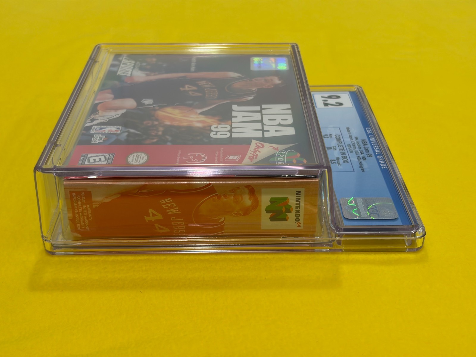 NBA Jam 99 (1st Print, CGC 9.2 w/ 10 GEM Cart!) Nintendo 64 N64 not WATA 😊